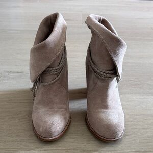 Splendid Taupe Heeled Ankle Boots